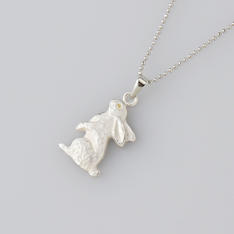 ＜小川真之助＞プチペンダント　うさぎ