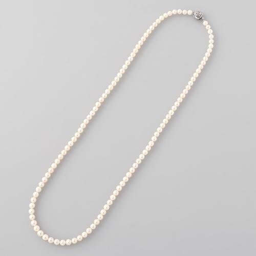 アコヤ真珠6mm珠ロングネックレス