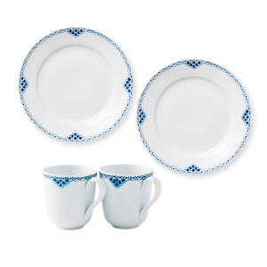 正規品新品同様ブルーフルーテッド ハーフレース ディープ プレート 21cm2枚 ROYAL COPENHAGEN (ロイヤル・コペンハーゲン) ディーププレート