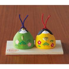 すわり雛土鈴（松竹梅）