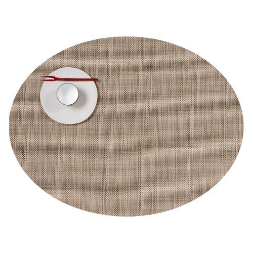 ランチョンマットオーバル　Mini Basketweave（Linen）　1枚（ギフト箱なし）／2枚組（ギフト箱入り）／4枚組（ギフト箱入り）／6枚組（ギフト箱入り）