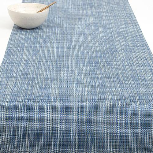 テーブルランナー　Mini Basketweave（Chambray）　ギフト箱なし／ギフト箱入り