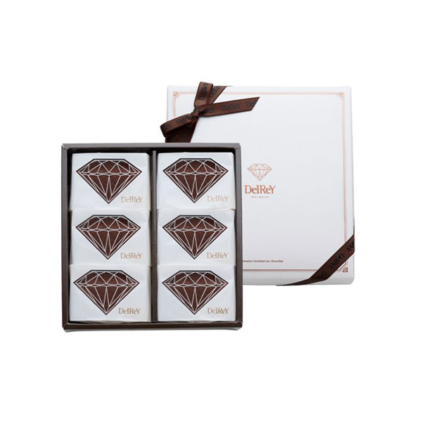【ホワイトデー】ダイヤモンドフォンダンショコラ 6個入