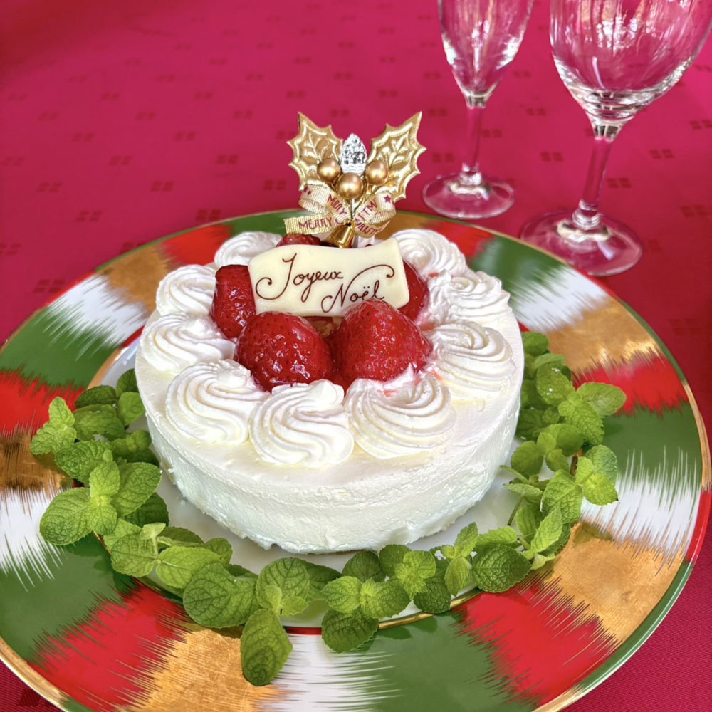 【クリスマス】ホーソンフレーズのショートケーキ