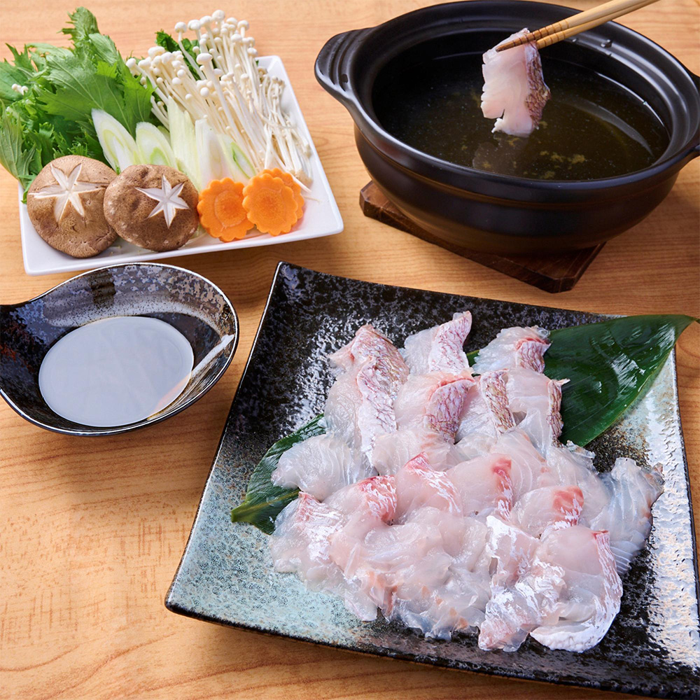 若狭の鯛しゃぶ食べ比べセット