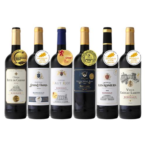 フランス有名コンクール金賞受賞フルボディ赤ワイン6本セット