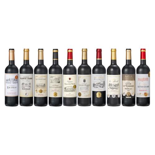 ＜計15冠＞フランスボルドー金賞受賞赤ワイン10本セット