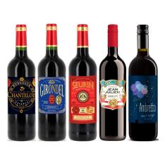 金賞受賞ワイン4本入り フランス・イタリア産赤ワイン5本セット