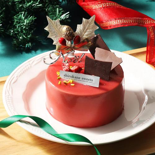 【クリスマス】情熱の赤と酸味を楽しむ白金プレミアムミロワール(フランボワーズ)クリスマス 3号
