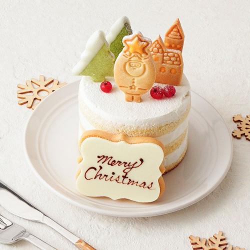 【クリスマス】サンタの村 米粉クッキーのグルテンフリーケーキ3号
