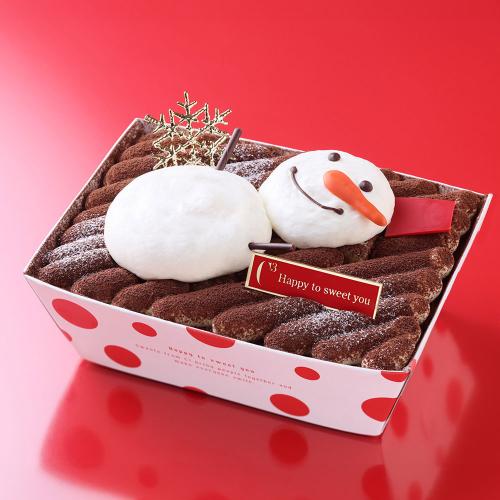 【クリスマス】雪だるまのクリスマスティラミス