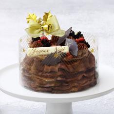【クリスマス】ミルクリーム73%カカオ香るクッキー&クリーム<クリスマス>12cm