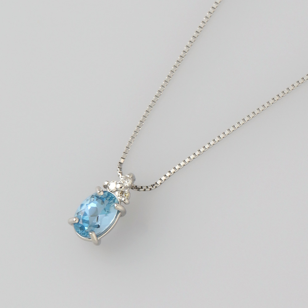 アクアマリン ペンダントk18WG    23.17ct