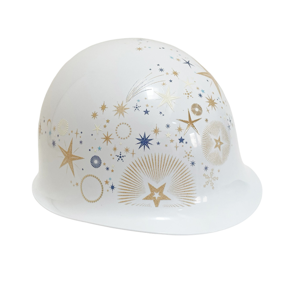 飾れる防災ヘルメット STAR WHITE スターホワイト | 商品詳細