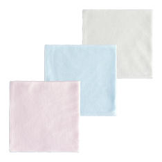 【よりどり】ガーゼハンカチ　3枚入り　スマイルコットン