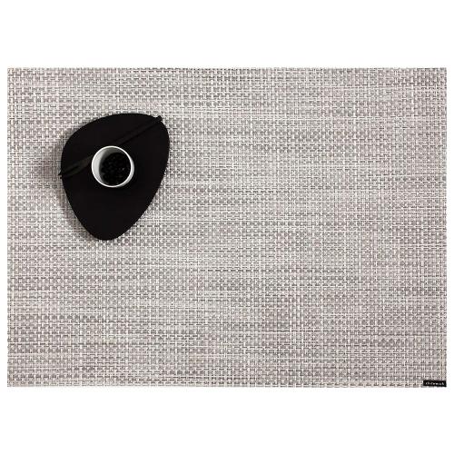 ランチョンマット　Basketweave （White Silver）　1枚（ギフト箱なし）／2枚組（ギフト箱入り）／4枚組（ギフト箱入り）／6枚組（ギフト箱入り）