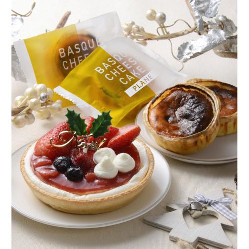 【クリスマス】苺のカタラーナタルト＆バスクチーズケーキ