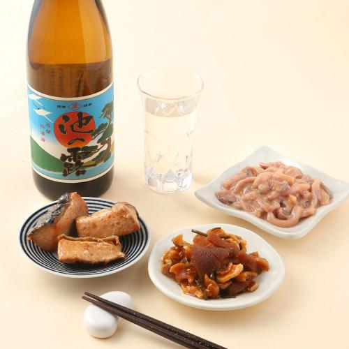 【父の日】本格芋焼酎「池の露」とおつまみ瓶詰セット
