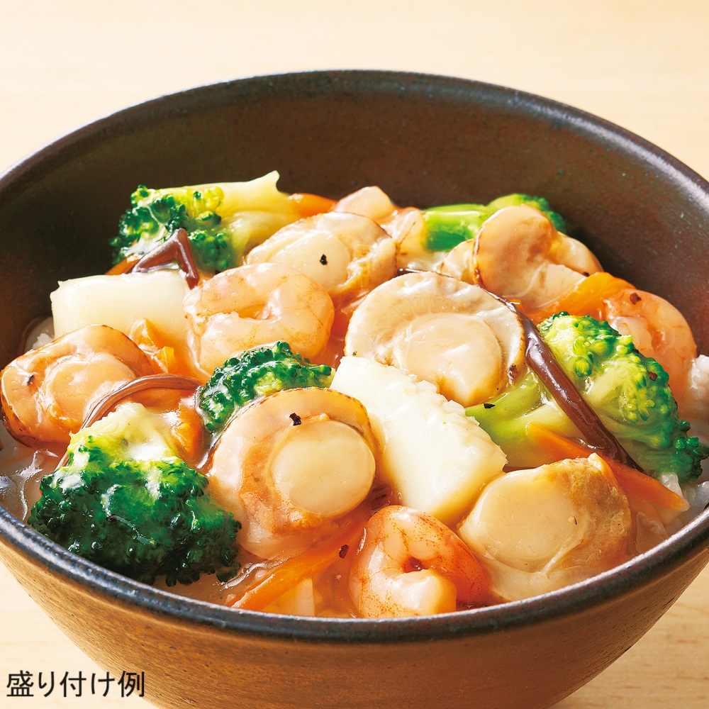 海鮮塩あんかけ丼の具