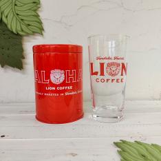 LION COFFEEロンググラス&キャニスターセット