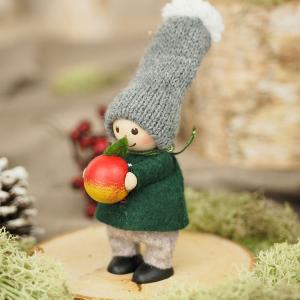 ノルディカニッセ　2024 高島屋限定 ハートのリースを持つニットの女の子 NORDIKA nisse ノルディカ ニッセ クリスマス 木製人形 ( ツリー