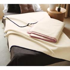 〈くらしすと〉オーガニックコットンブランケット（毛羽部分）2枚組