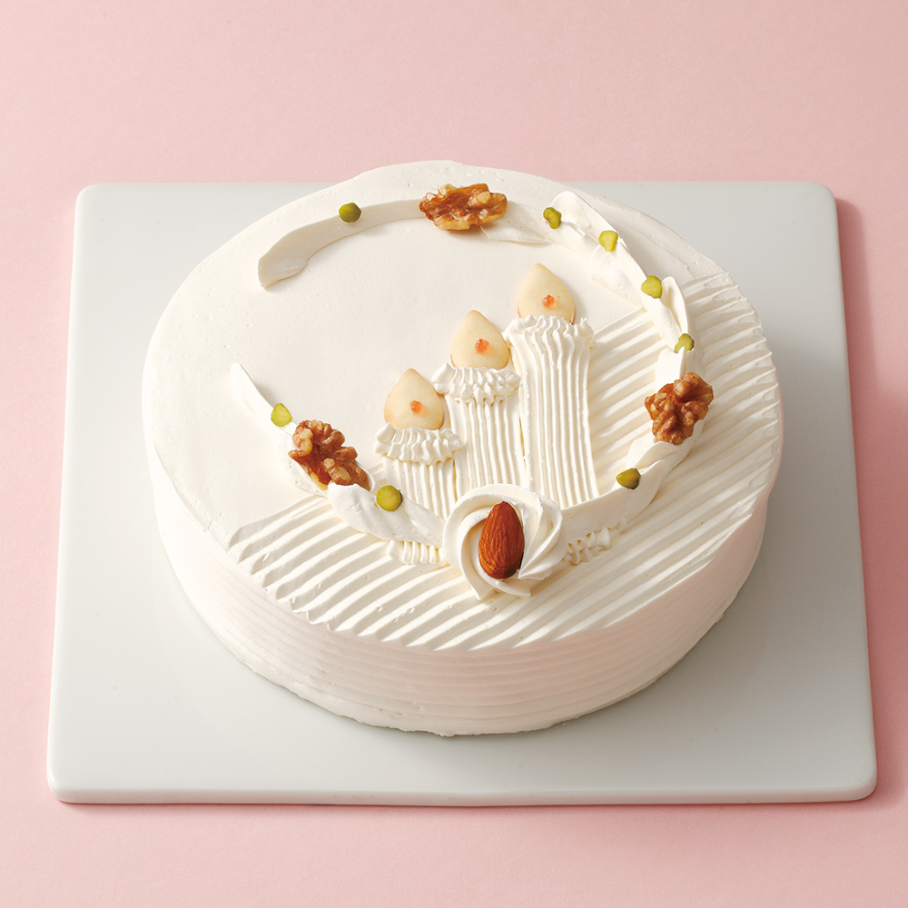 銀座ウエスト バタークリーム クリスマスケーキ レトロ感 創業当初の伝統的デコレーション