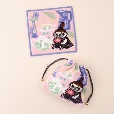 <ムーミン>ちょこん ハンカチ・巾着セット