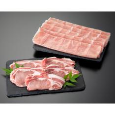 福袋 鹿児島県産豚肉ロースしゃぶしゃぶ用(500g)・ロースしょうが焼き用(500g)セット