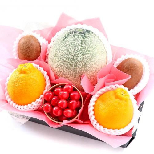 【母の日】＜さくらんぼ・メロン・デコポン＞フルーツギフトB