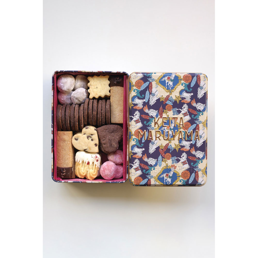 【ホワイトデー】詰合わせチョコレートクッキー缶（ネイビー）