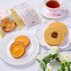 紅まどんなタルトと瀬戸内レモンのバウムクーヘン