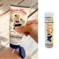 Raw Love Sunscreen 日焼止め（チューブ）とリップバームセット
