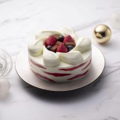 【クリスマス】生チョコ&ベリーのアイスクリームケーキ