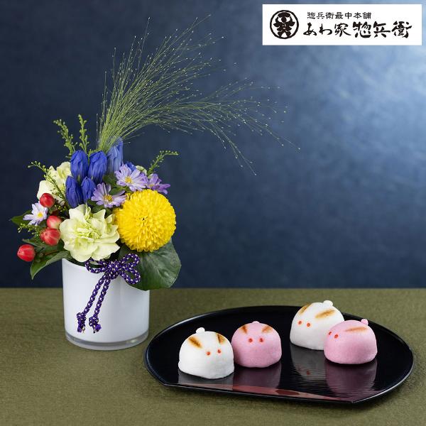 お花とお菓子のセット