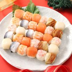 ＜味燦舞（あじざんまい）＞華やかてまり寿司 2パック