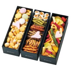 彩3種ｾｯﾄ 吹き寄せ・花林糖・野菜ﾁｯﾌﾟｽ