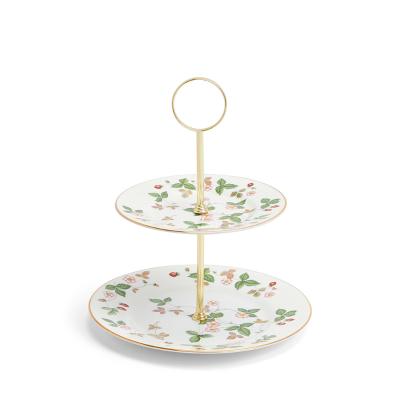 ワイルド ストロベリー 2段ケーキスタンド