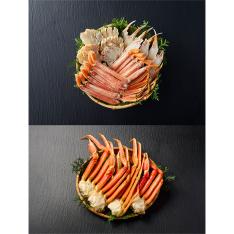 福袋 大型ボイルズワイガニ脚肉と半むき身セット
