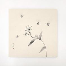 ＜山岸千穂＞絵画「バタフライエフェクト」