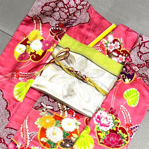 お仕立上り　振袖6点セット（ピンク　葵）