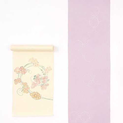 小紋・染なごや帯セット パープル（表地）