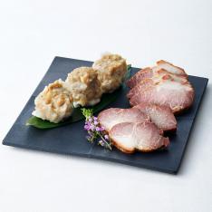 焼き豚とシウマイセット