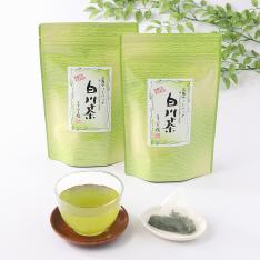 美濃白川茶緑茶三角ティーバッグ4袋セット（計60P）