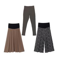 ウエストらくちんボトムス3種セット