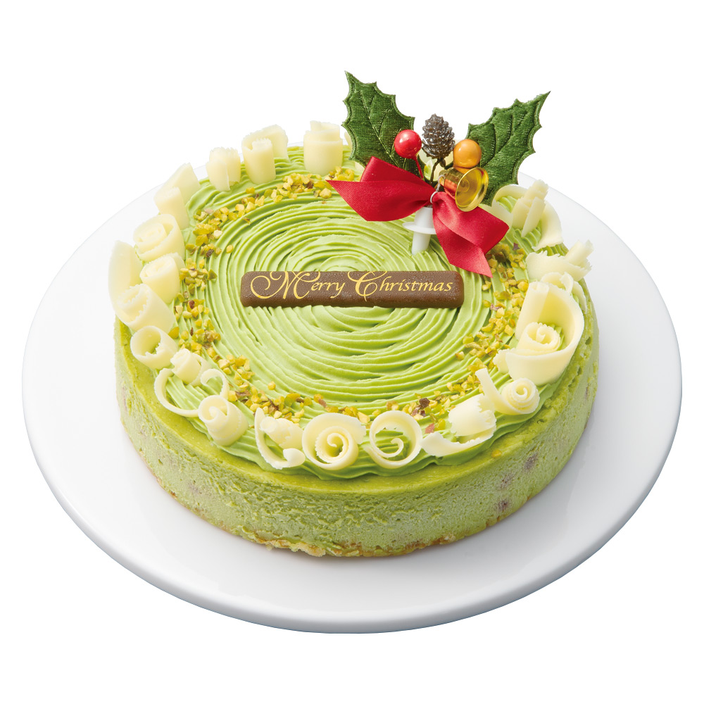 ピスタチオホワイトクリスマスチーズケーキ