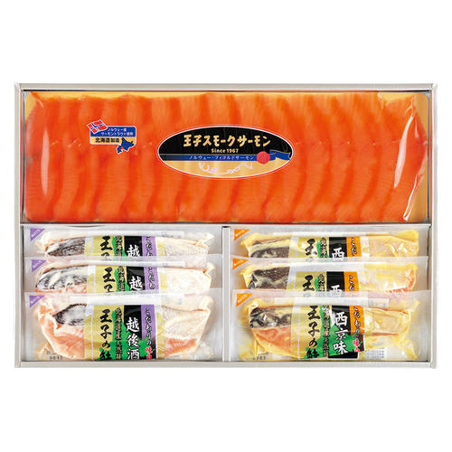 スモークサーモンと漬魚詰合せ