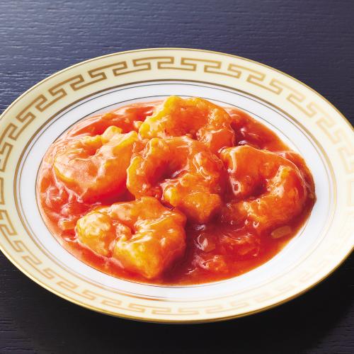 〈ホテルオークラ〉エビのチリソース煮