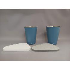 福袋 タンブラー＆コースター 各2個セット（青）