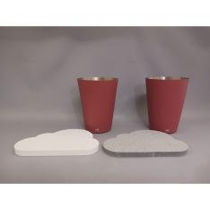 福袋 タンブラー＆コースター 各2個セット（赤）